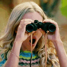 Mamma Mia Sophie Sheridan GIF - Mamma Mia Sophie Sheridan Binoculars GIFs