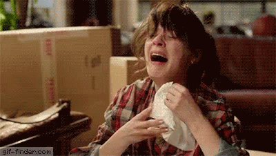 Crying New Girl GIF - Crying New Girl Zooey Deschanel - Discover &amp; Share  GIFs