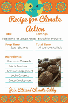 Recipe Climate Action Citizens Lobby Grassroots GIF - Recipe Climate Action Citizens Lobby Grassroots GIFs
