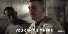 You Cant Sit Here Master Sergeant GIF - You Cant Sit Here Master Sergeant Love Death And Robots GIFs