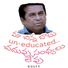 ma chinna babu uneducated sticker uneducated chaduvu sandhayalu levu brahmi