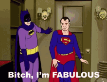 superman batman bitch im fabulous