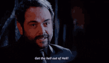 Crowley Get GIF - Crowley Get Out GIFs