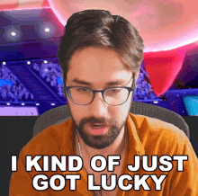 I Kind Of Just Got Lucky Wolfe Glick GIF - I Kind Of Just Got Lucky Wolfe Glick Wolfeyvgc GIFs