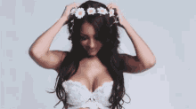 Melanie Iglesias Cute GIF - Melanie Iglesias Cute Flower Crown GIFs