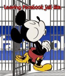 Facebook Jail GIF - Facebook Jail Mickey Mouse GIFs