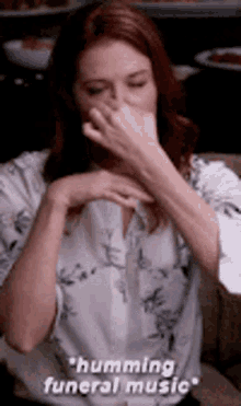 Greys Anatomy April Kepner GIF - Greys Anatomy April Kepner Humming Funeral Music GIFs