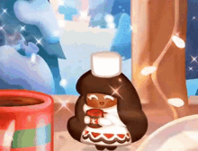 cocoa cookie cookie run hot cocoa hot chocolate christmas