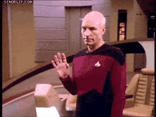 Salut GIF - Star Trek Jean Luc Picard Hello GIFs