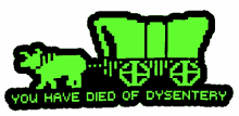 oregon trail died of dysentery dead