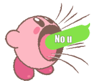 Kirby Eat Sticker - Kirby Eat No U Stickers