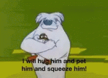 george-i-will-hug-him-and-pet-him-and-squeeze-him.gif