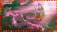 Lord Shiva Raining GIF - Lord Shiva Raining Flower GIFs