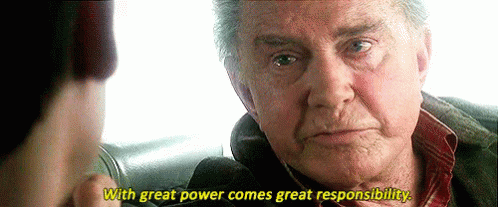 With Great Power Comes Great Responsibility GIF - Spiderman Uncle Ben Power  - Discover & Share GIFs
