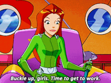 Totally Spies Sam GIF - Totally Spies Sam Buckle Up Girls GIFs