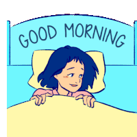 Good Morning A Girl And A Dog Sticker - Good Morning A Girl And A Dog Puppy Love Stickers