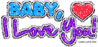 Baby I Love You Sticker - Baby I Love You Heart Stickers