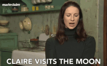 Claire Visits The Moon Astronaut GIF - Claire Visits The Moon Astronaut Space Travel GIFs