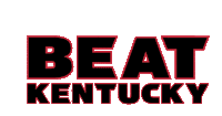 Football College Sticker - Football College Beat Kentucky Stickers