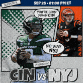 New York Jets Vs. Cincinnati Bengals Pre Game GIF - Nfl National Football League Football League GIFs