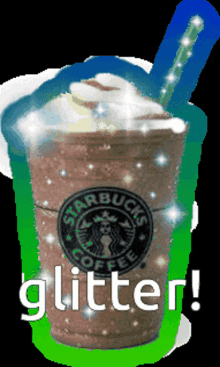 Glitter Starbucks GIF - Glitter Starbucks Yummy GIFs