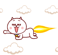 Fire Cat Sticker - Fire Cat Flying Stickers