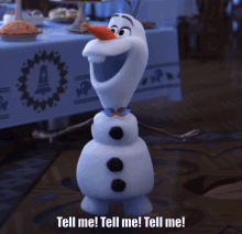 Olafs Frozen Adventure Olaf GIF - Olafs Frozen Adventure Olaf Tell Me GIFs