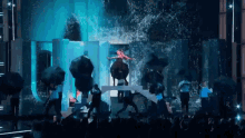 singing raining black umbrella black dress white hair singing raining black umbrella black dress white hair