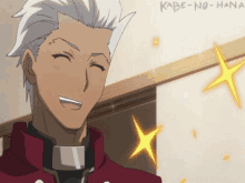 archer emiya smiling anime phantasm archer emiya smiling anime phantasm