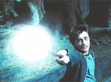 Gets his wand harry With whose