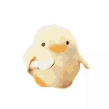 duck with knife yellow duck cute