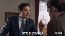 Lying Stop Lying GIF - Lying Stop Lying Michael Ian Black GIFs