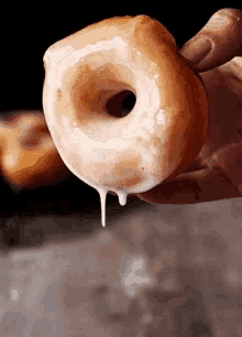 donut glazed dripping dessert