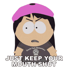 just keep your mouth shut wendy testaburger south park s15e12 one percent