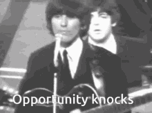 Opportunity Opportunity Knocks GIF - Opportunity Opportunity Knocks Beatles GIFs