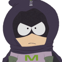 Looking Mysterion Sticker - Looking Mysterion South Park Stickers