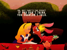 Alice In Wonderland Disney GIF - Alice In Wonderland Disney Think Before You Talk GIFs