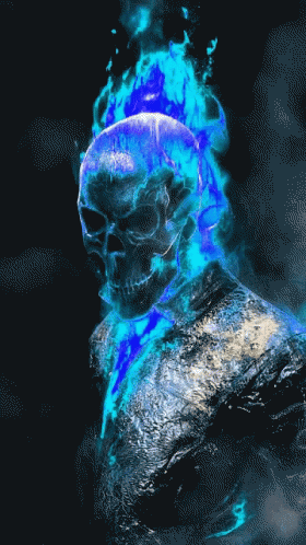 Skeleton Skull GIF - Skeleton Skull Flames - Descubre & Comparte GIFs