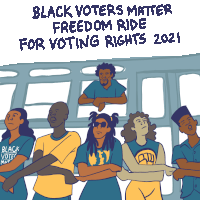 Black Voters Matter Freedom Ride Sticker - Black Voters Matter Freedom Ride Freedom Stickers