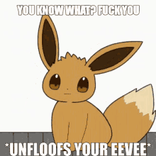 eevee pokemon fuck you fox