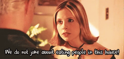 Sarah Michelle Gellar Vampire Slayer GIF - Sarah Michelle Gellar Vampire  Slayer Eating People - Discover &amp; Share GIFs