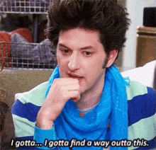 Me When I Make Plans GIF - Gotta Find A Way Outta This Parks And Rec Parks And Recreation GIFs