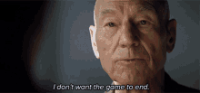 I Dont Want This Game To End I Can See That Captain GIF - I Dont Want This Game To End I Can See That Captain Jean Luc Picard GIFs