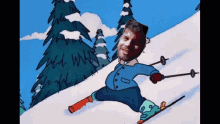 Puchero Esquiando GIF - Puchero Esquiando Barilo GIFs