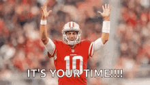 jimmy garoppolo 49ers football its your time football player