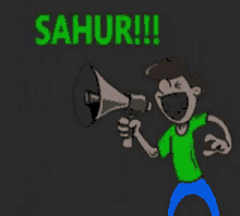 Sahur Mega Phone GIF - Sahur Mega Phone Shoutout GIFs