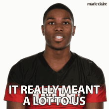 It Really Meant A Lot To Us Ladarius Marshall GIF - It Really Meant A Lot To Us Ladarius Marshall Marie Claire GIFs