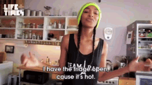 I Have The Fridge Open, Cause It'S Hot. GIF - Life Times Refrigerator Open Its Hot GIFs