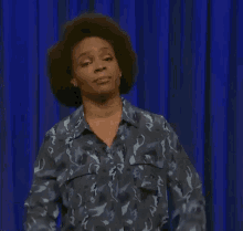 Amber Ruffin / Late Night With Seth Meyers / Tanto Faz GIF - Amber Ruffin Whatever Late Night GIFs