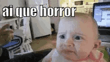 Quehorror Bebe Assustado GIF - Horrible Baby Scared GIFs